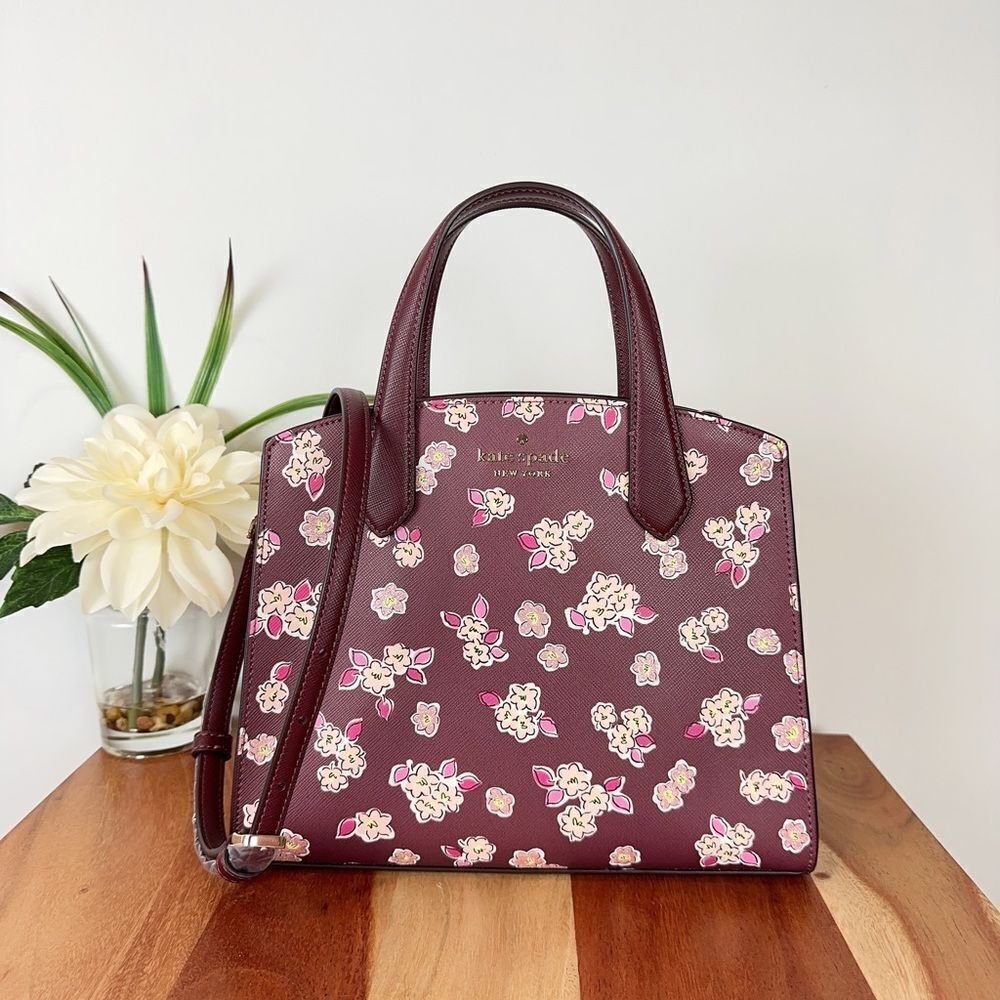 Kate Spade Tinsel‎ Satchel Bag with floral print